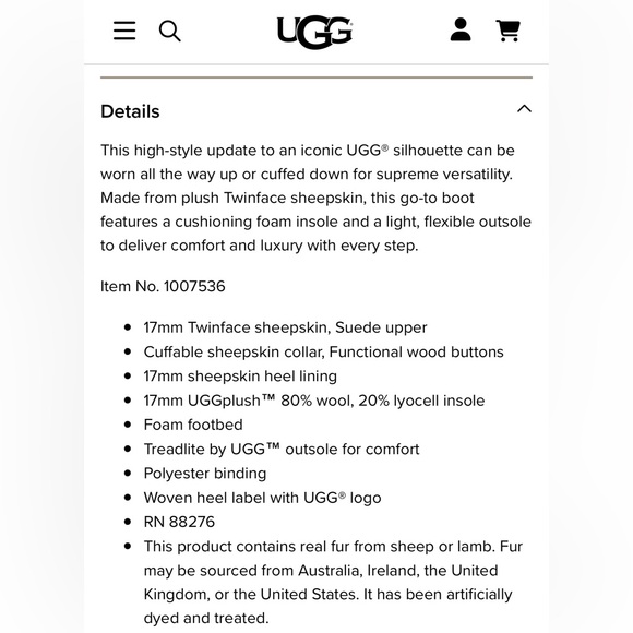 Bailey Button Over the Knee Ugg Boots - Picture 9 of 9